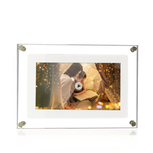 Digital Picture Frame Acrylic Video Player Digital Photo Frame Vertical Display With 1GB And Battery Type C Video Frame Gift For Loved - Image 5