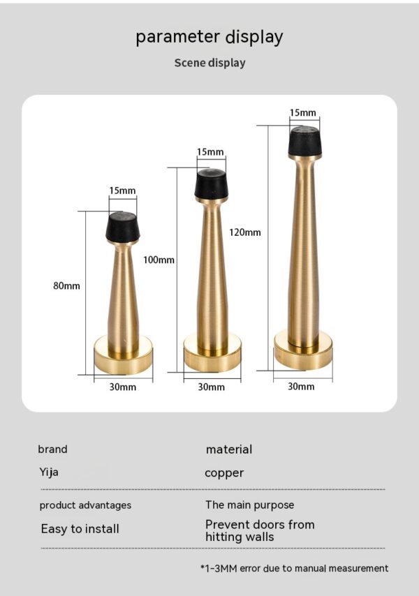 Copper Door Top Door Resistance Thickened Rubber Door Blocker - Image 3