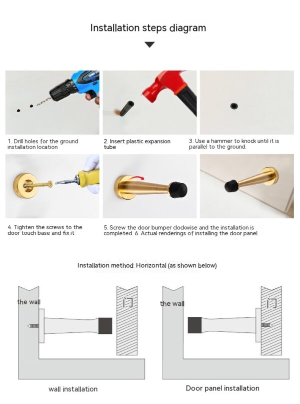 Copper Door Top Door Resistance Thickened Rubber Door Blocker - Image 9