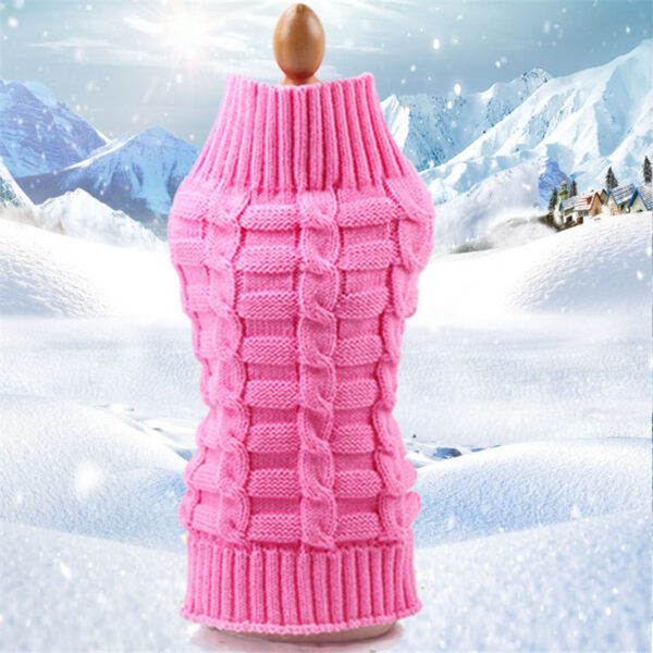 Cashmere Twisted Rope Pet Sweater, Dog Clothes, Pet Products - Image 8