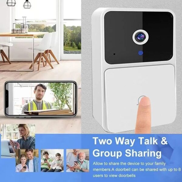 WIFI Video Doorbell Camera Wireless Night Vision Smart Home Security HD Door Bell Two Way Intercom Voice Change For Home - Image 4