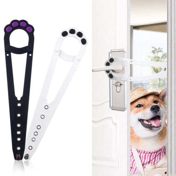 Pet Cat Door Holder Latch Prevents Dogs From Entering Cat Supplies Adjustable Elastic Gate Lock Keep Dog Out Pet Cat Accessories - Image 6